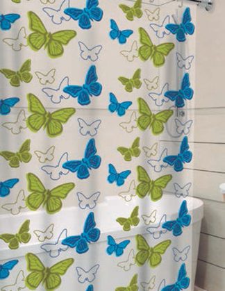 Cortina de Box Inteira – Estampa Papillon