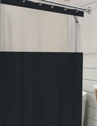 Cortina de Box Visor sem Silk - Preta