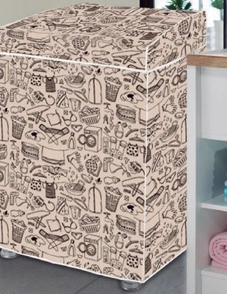 Capa de Máquina de Lavar Flanelada Lavanderia Fácil