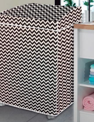 Capa de Máquina de Lavar Flanelada Estampa Zig Zag