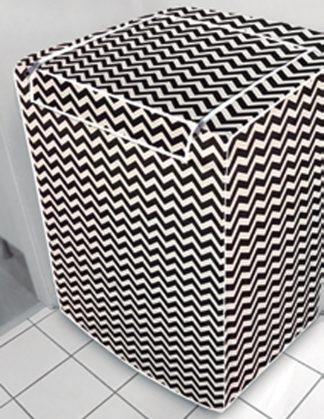 Capa de Máquina de Lavar com Zíper - Estampa Zig Zag - Vários Tamanhos